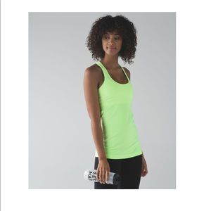 Lululemon Athletica Cool Racerback Lime Tank sz 8
